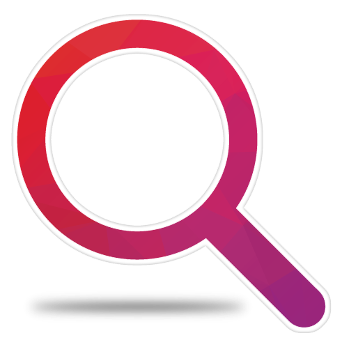 icon of a magnifying glass demonstrating search